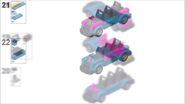 4-stud Wide LEGO VW Microbus Concept Tutorial