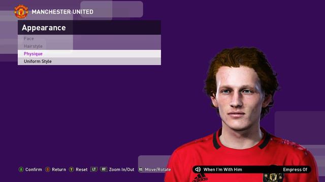 Max Taylor (Manchester United u23) Face for PES 2020/2019 смотреть онлайн