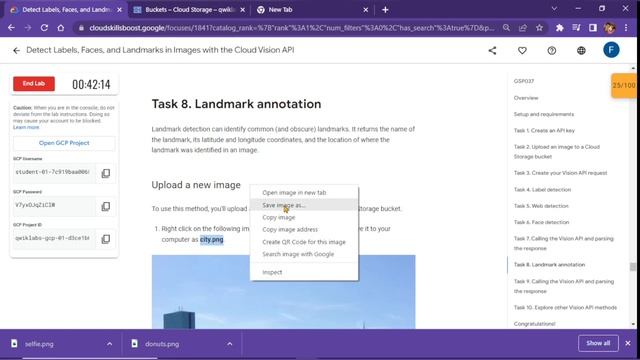 Detect Labels, Faces, and Landmarks in Images with the Cloud Vision API || [GSP037] || ♪♪ смотреть онлайн
