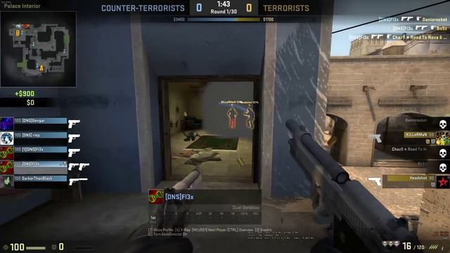Sacrificer GER | CS:GO Mirage Duals, all HS Ace смотреть онлайн