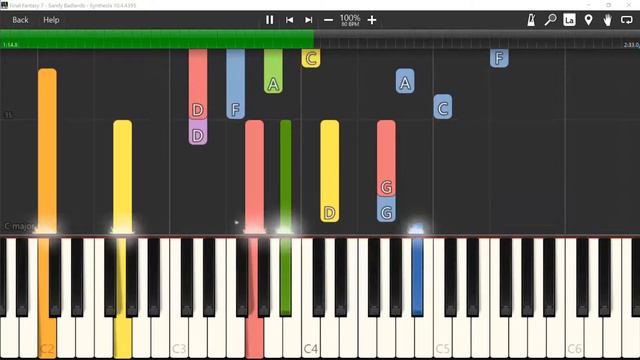 Final Fantasy 7 - Sandy Badlands | Piano Tutorial (Synthesia) смотреть онлайн