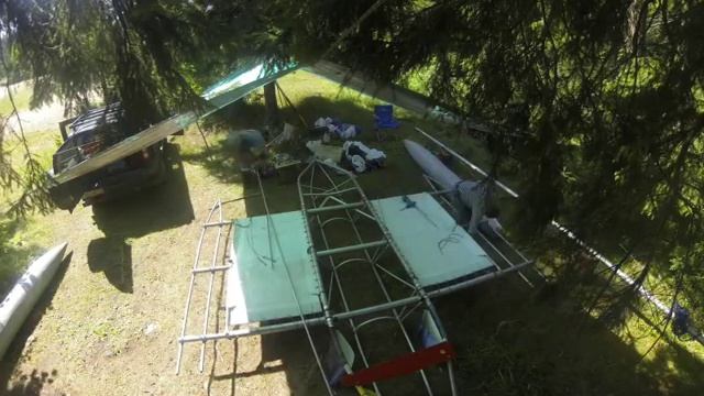 Ладога 2015. Сборка тримарана. смотреть онлайн