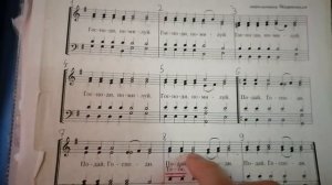 Все голоса. ПРОСИТЕЛЬНАЯ ЕКТЕНЬЯ иером. НАФАНАИЛА. Нотный разбор.