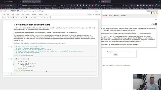 Solving Project Euler Problems in Python - Part 9 (Problem 22, Problem 23) смотреть онлайн