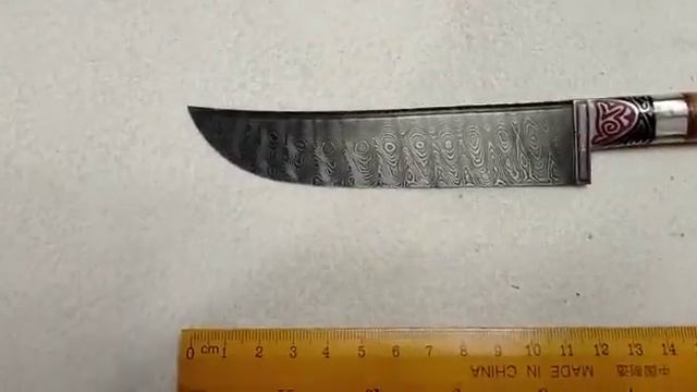 Отличный подарок себе) к Новому Году! Пчак с клинком из дамасской стали! Рукоять рог сайгака!5000ру смотреть онлайн