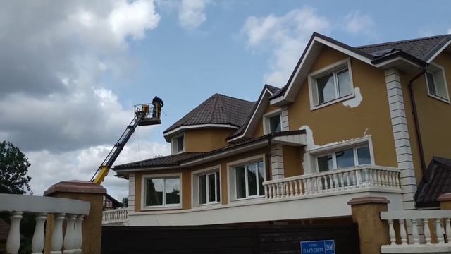 покраска крыши коттеджа смотреть онлайн