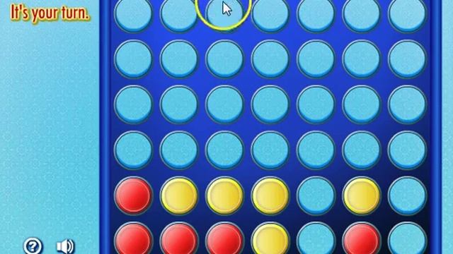 Winning Connect 4 by: Making a Square and Owning Rows смотреть онлайн
