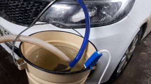 Промывка радиатора печки на КИЯ РИО раствором с лимонной кислотой