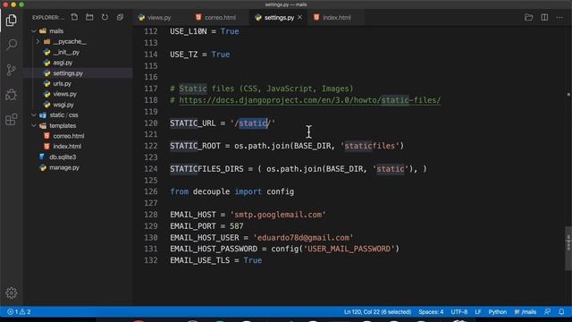 Envio de correos con Django смотреть онлайн