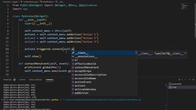 PyQt6 Context Menu Popup on Right Mouse Click смотреть онлайн