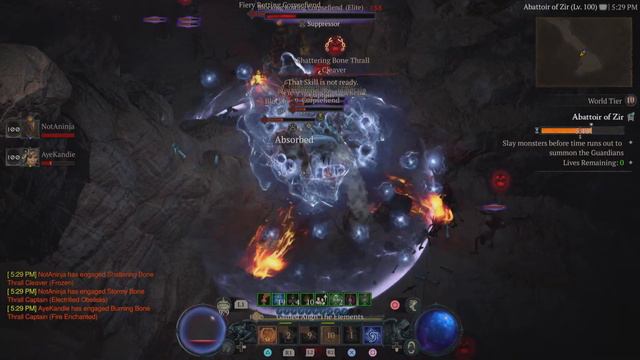 Sorcerer/Barbarian Duo Abattoir of Zir - Tier 19 - Diablo 4 смотреть онлайн
