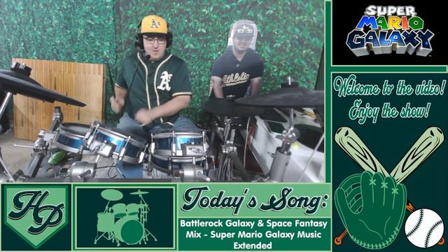Super Mario Galaxy: Battlerock Galaxy and Space Fantasy Drum Cover смотреть онлайн