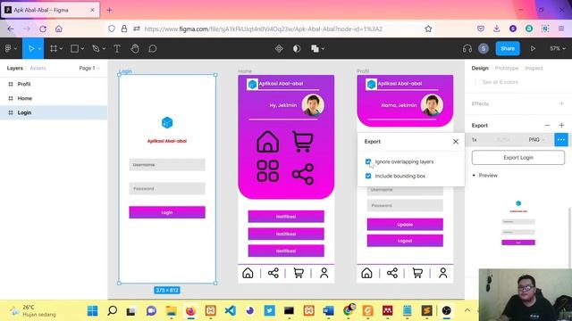 Cara Share Dan Export FIle Projek Figma Ke Team Tutorial Figma Part 3