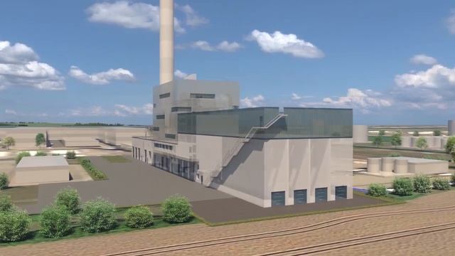 Animation of biomass power plant in Sisseln смотреть онлайн