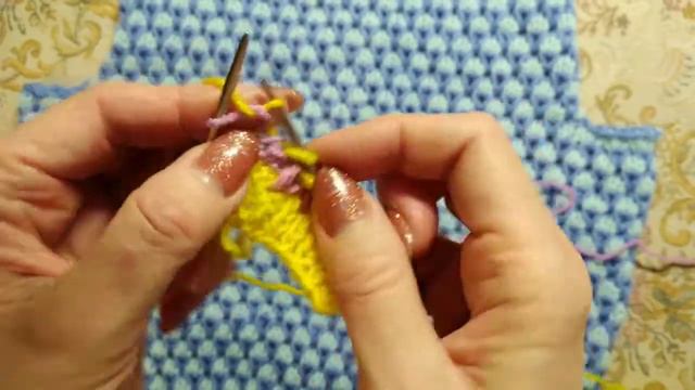 Красивый узор ,два цвета нити, МК//вяжем вместе! смотреть онлайн