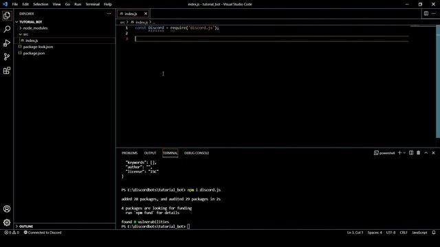 Creating Discord bot with Discord JS 13 | #1 смотреть онлайн
