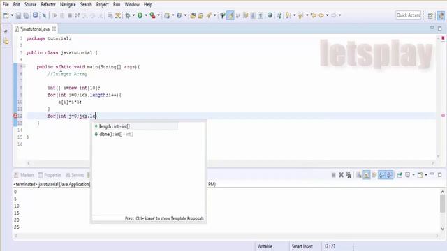 Video #26 - Java Tutorial - Java int Array Example смотреть онлайн