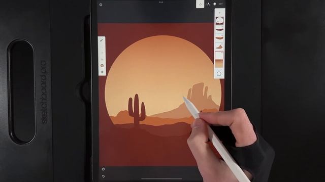 3D Shadow Desert - Infinite Painter Tutorial #11 смотреть онлайн