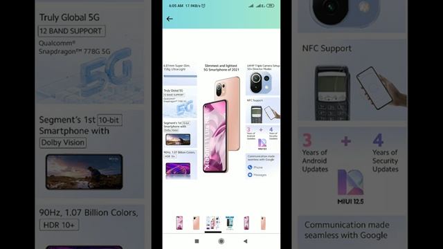 mi 11 Lite NE 5G phone смотреть онлайн
