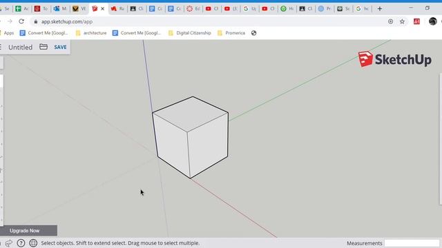 SketchUp - Isographic Cube Construction and Dimensions смотреть онлайн