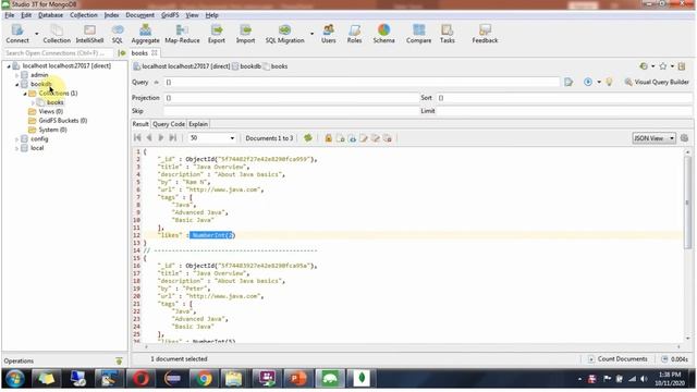MongoDB - Query Document using Less than and Less than Equals operations | MongoDB Tutorial смотреть онлайн