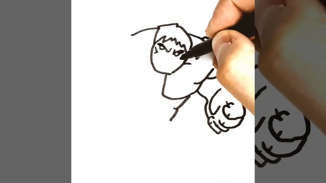 #shorts How to draw a hulk смотреть онлайн