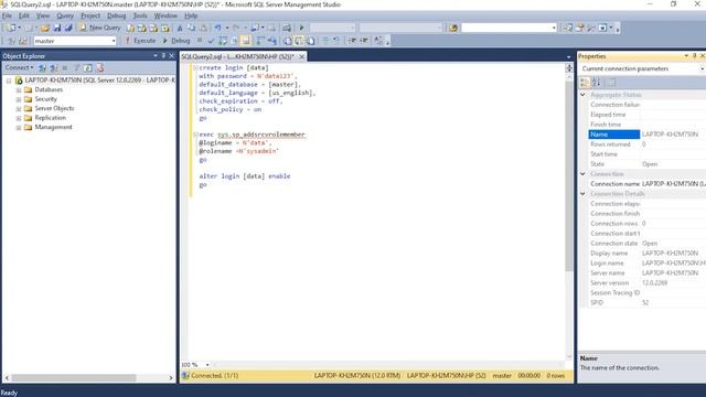 Cara Membuat Server Roles dan Database Schema Pada Microsoft SQL Server 2014 смотреть онлайн