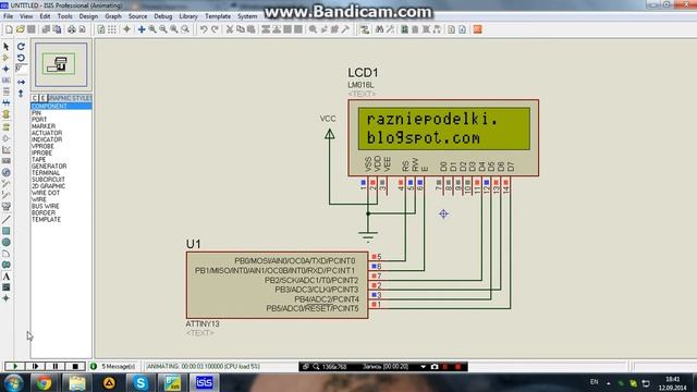 BASCOM-AVR ATtiny13 LCD HD44780 смотреть онлайн