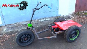 Самодельный грузовой трайк для дачи и стройки. (серия 2)