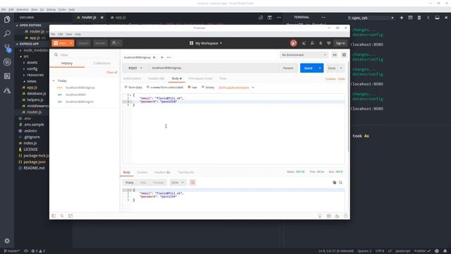 3.2 Building Node.js APIs with Express/MongoDB - HTTPie and Postman смотреть онлайн