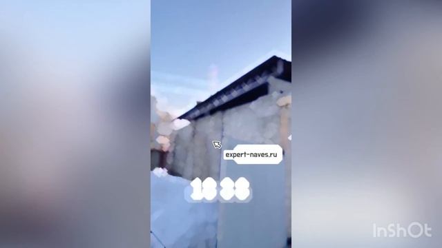 Навес для автомобиля из профлиста.