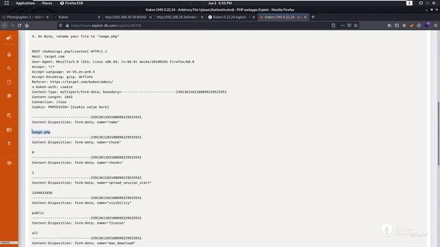 18#Easy - Photographer:1 #VulnHub: Koken CMS, Burpsite Proxy, PHP PrivESC. смотреть онлайн
