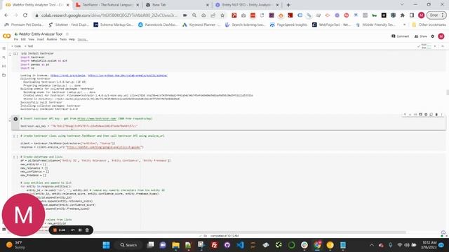 NLP Entity SEO: How to Use Python and TextRazor API for Entity Analysis смотреть онлайн