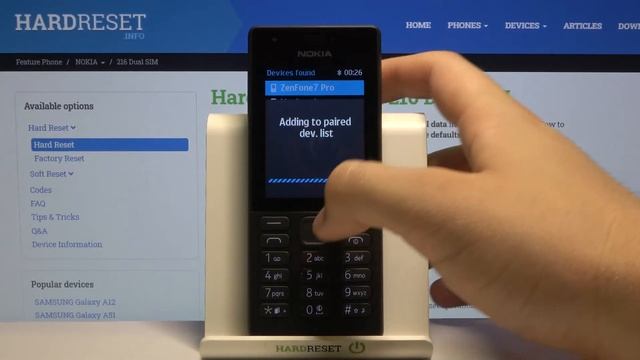 How to Connect NOKIA 216 with Another Phone – Get Bluetooth Connected смотреть онлайн