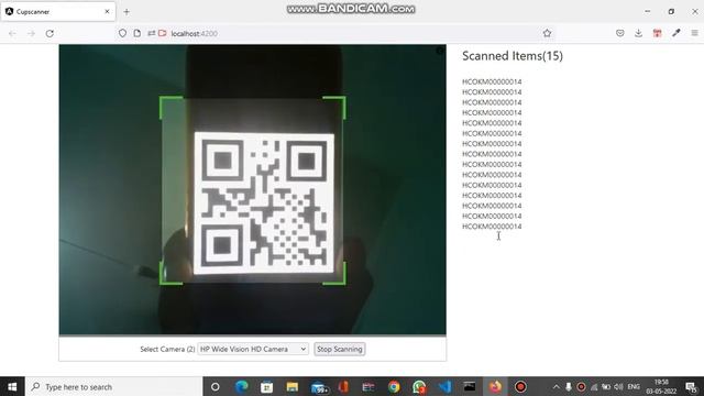 Demo of QR Code scanner in angular web app . смотреть онлайн