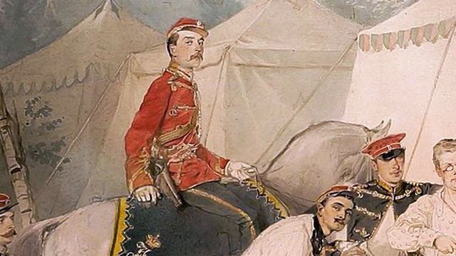 Россия в мундире 217 Картина М. Зичи Гусарская пирушка. Жженка, гусарский досуг и мундир. смотреть онлайн