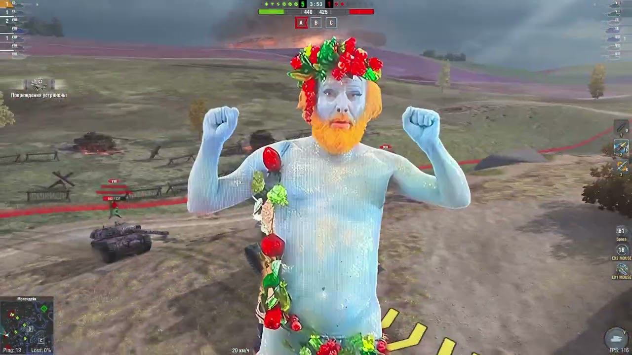 Самый фановый танк игры! Обзор Char Mle75 в Tanks blitz! смотреть онлайн