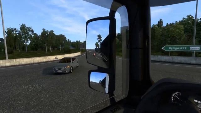 ETS2 1.46 / Mercedes Actros MP3 1848 / Olsztyn (PL) - Walcz (PL) смотреть онлайн