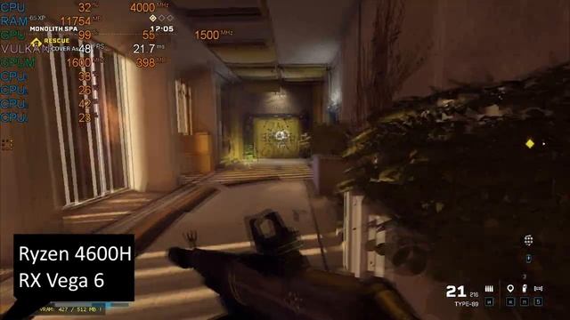 Tom Clancy's Rainbow Six Extraction на ноутбуке (RX Vega 6) смотреть онлайн