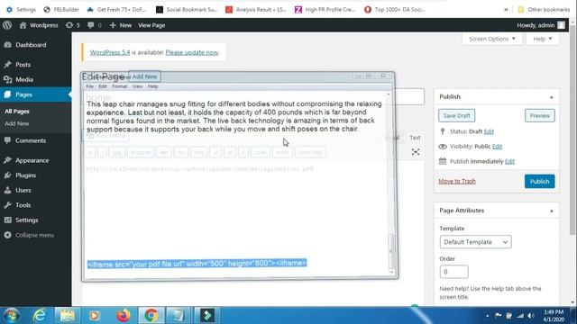 How to embed and display PDF file in WordPress page or post without plugin смотреть онлайн