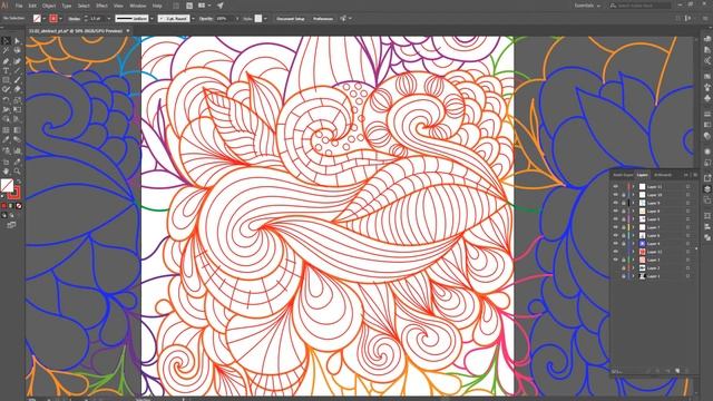 Psychedelic Wavy Pattern смотреть онлайн
