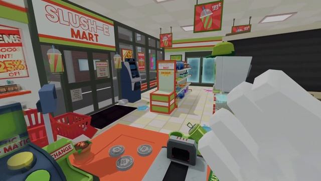 РАБОТАЕМ КАССИРОМ В VR ⪢ Job Simulator #1 смотреть онлайн