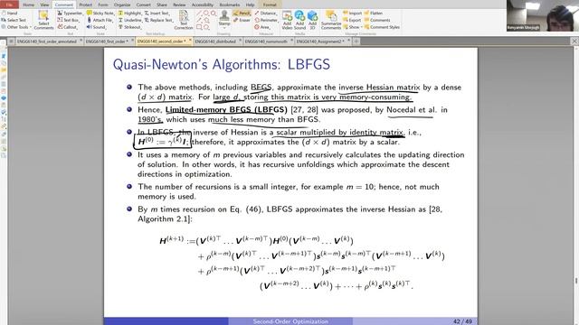 Optimization Techniques -W23- Lecture 9 (Conjugate Gradient, Quasi-Newton, Distributed Optimization смотреть онлайн