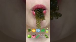 asmr 10 MINUTES FOR SLEEP EMOJI FOOD CHALLENGE 2 mukbang eating sounds