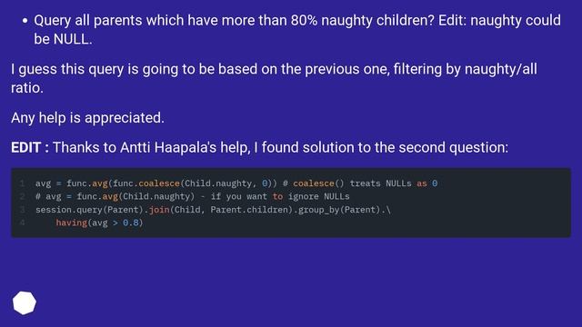 SQLAlchemy: several counts in one query смотреть онлайн