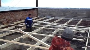 ОБРЕШЕТКА КРЫШИ ПОД ШИФЕР - 232 КВАДРАТА..САНЯ ПОСТРОЙ