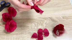 Цветы из гофрированной бумаги своими руками | Crepe paper flowers DIY Kosmach Flowers