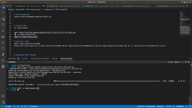 Apache NiFi Cluster setup смотреть онлайн