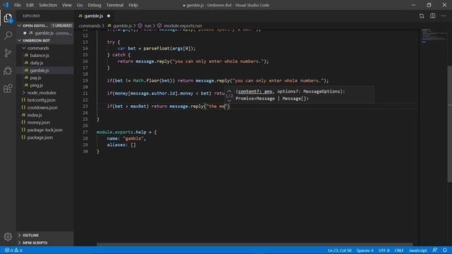 How to make a Discord Bot - Gambling! смотреть онлайн